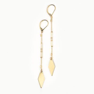 GOLDEE - Boucles d'oreilles Losange