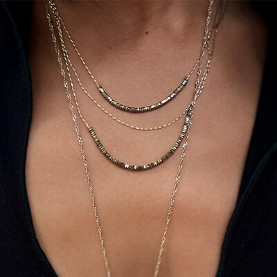 delfine_bijoux_collection_wild_collier_trois_rangs_or_hematites_sexy_sauvage_jungle_tendance_mode