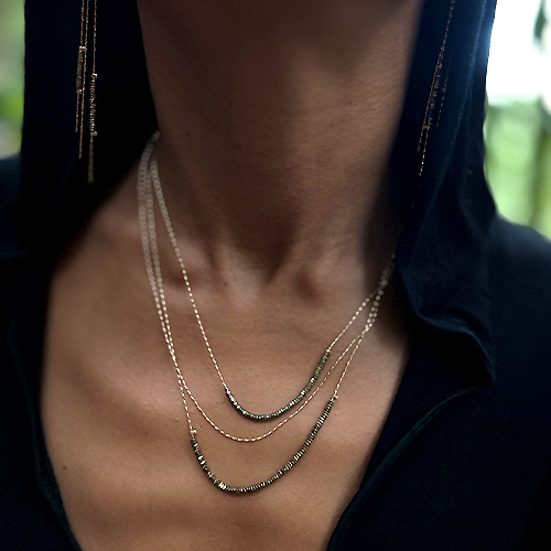 delfine_bijoux_collection_wild_collier_trois_rangs_or_hematites_sexy_sauvage_jungle_tendance_mode