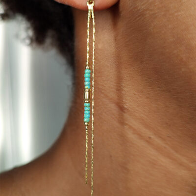 Boucles d'oreilles Turquoise BASIC