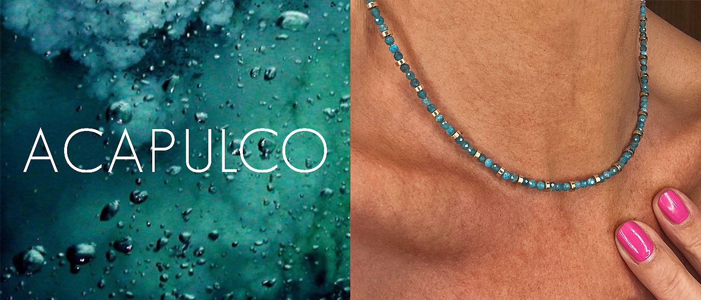 collection_bijoux_delfine_acapulco_collier_apatites_bleu_lumineux_disques_or_ocean_ecume_bulles