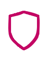 picto bouclier fuchsia pour les conseils d'entretien