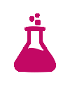 picto chimique fuchsia pour les conseils d'entretien