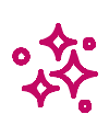 picto etincelles fuchsia pour les conseils d'entretien